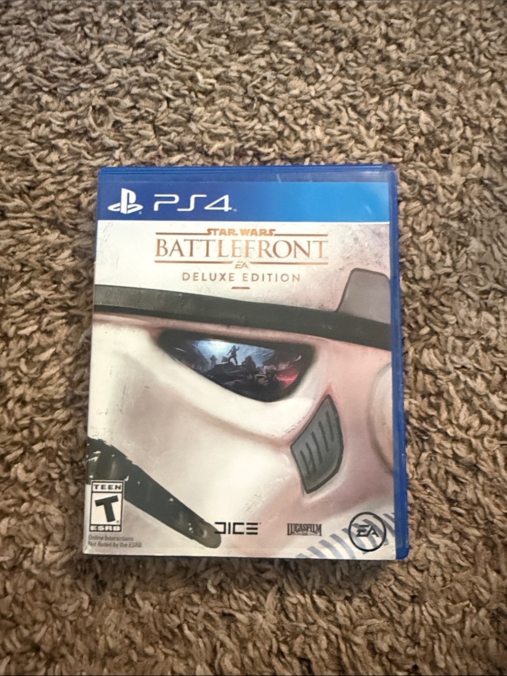 PS4 Star Wars Battlefront Deluxe Edition - Blue Case, White Stormtrooper Art